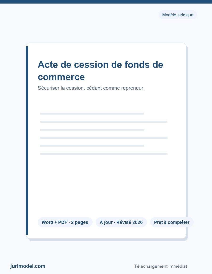 Aperçu du modèle