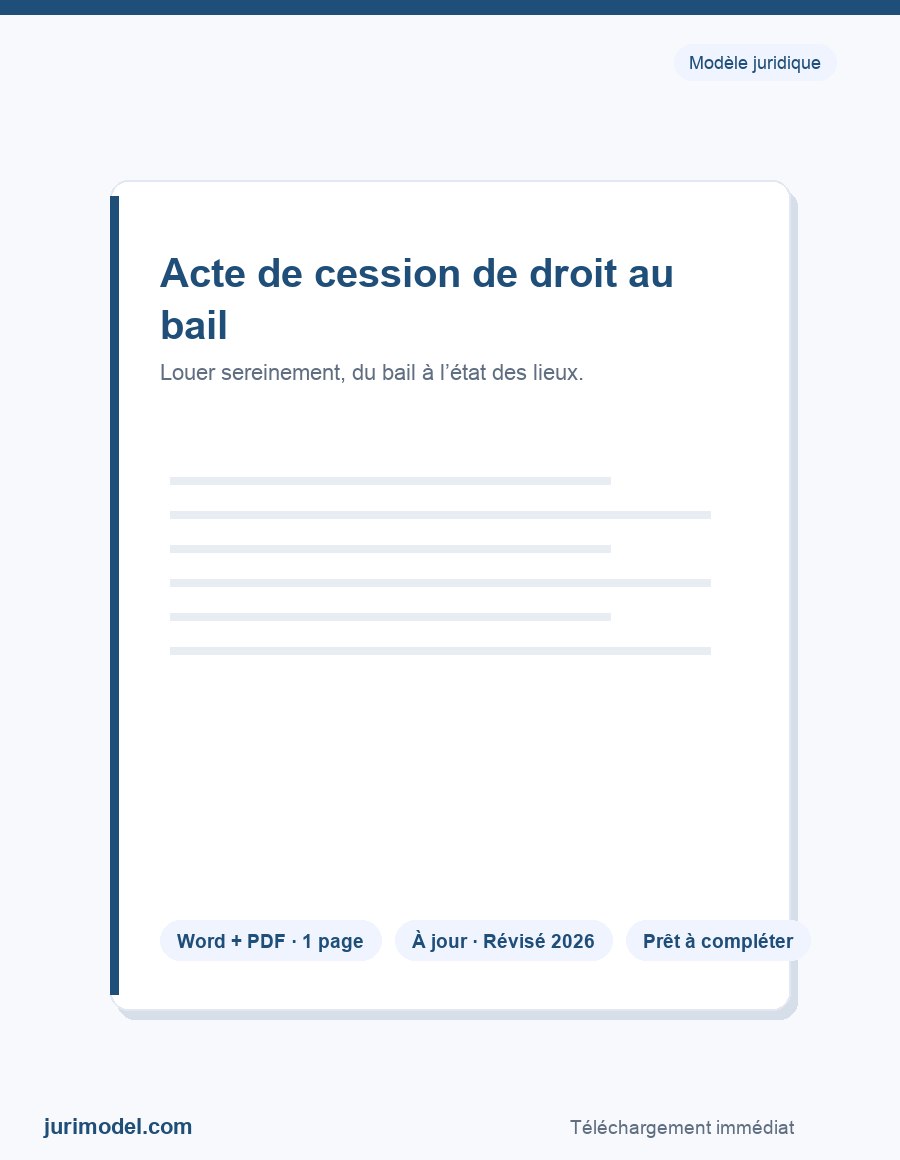 Aperçu du modèle