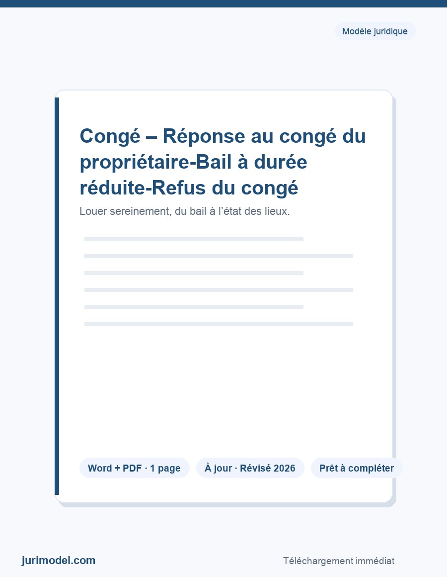 Aperçu du modèle