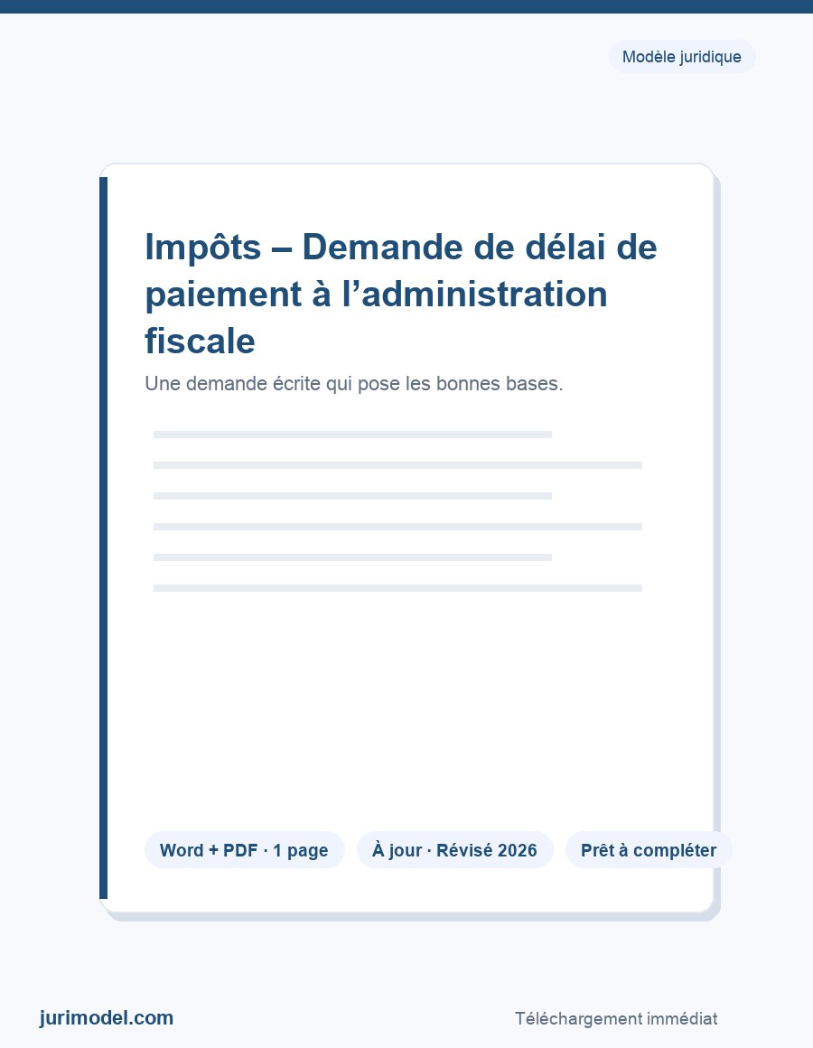 Aperçu du modèle