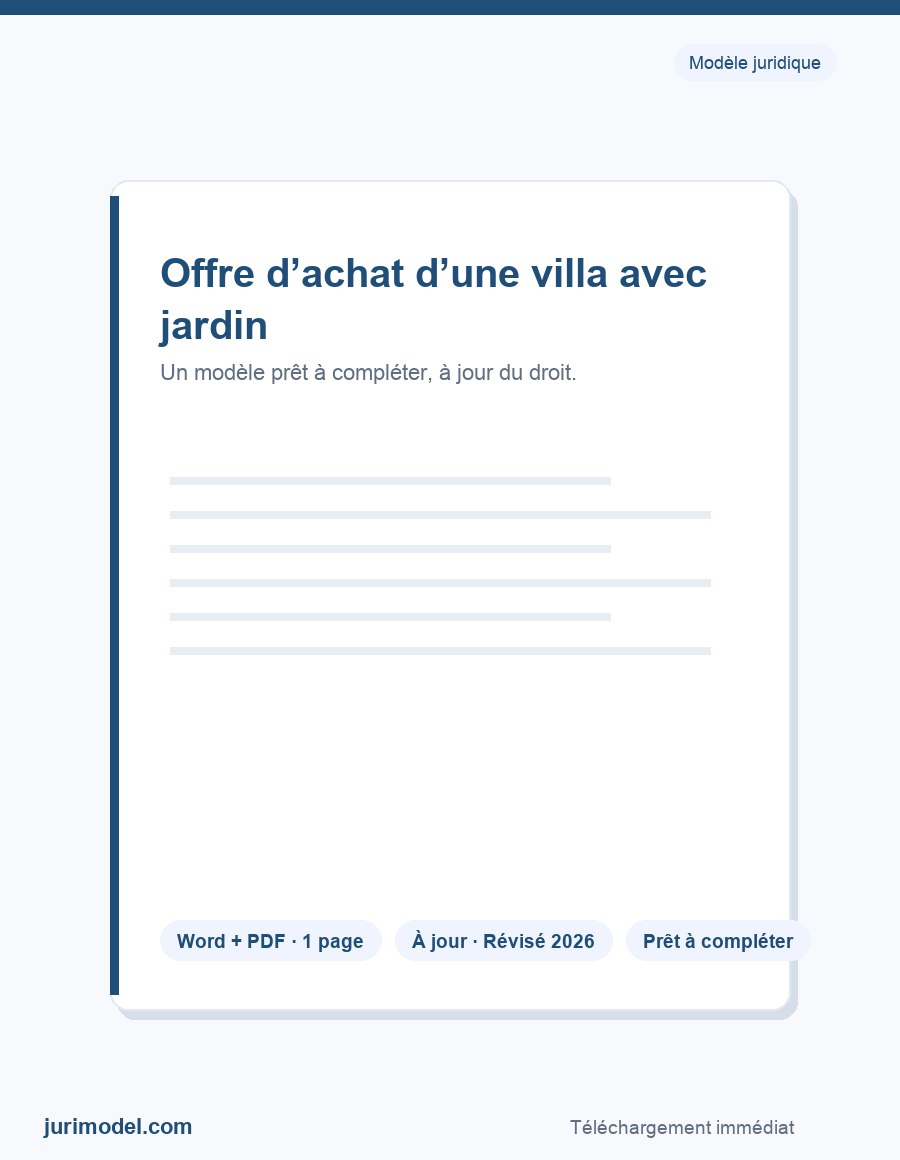 Aperçu du modèle