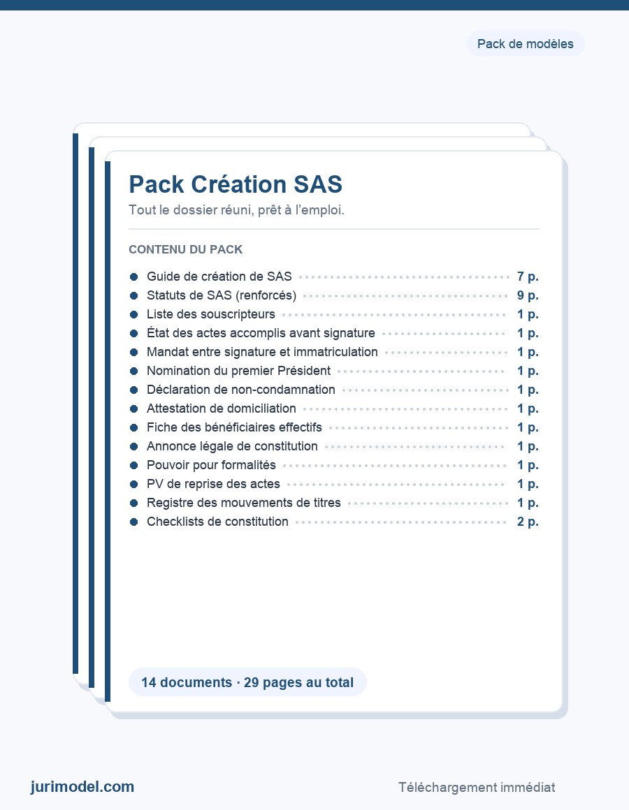 Aperçu du Pack Création SAS