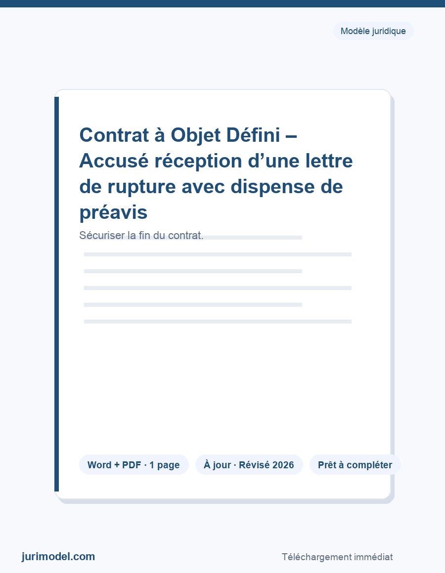 Aperçu du modèle