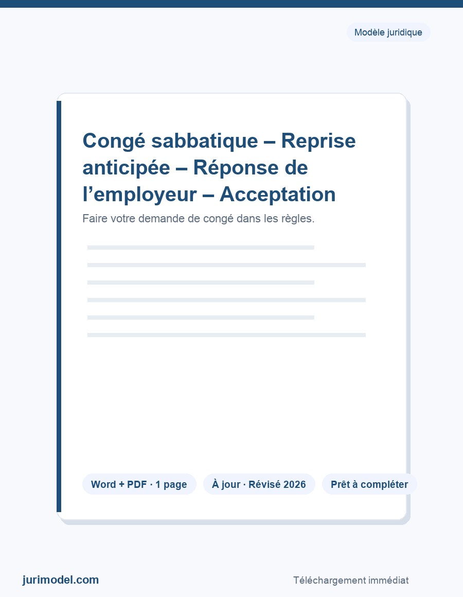 Aperçu du modèle