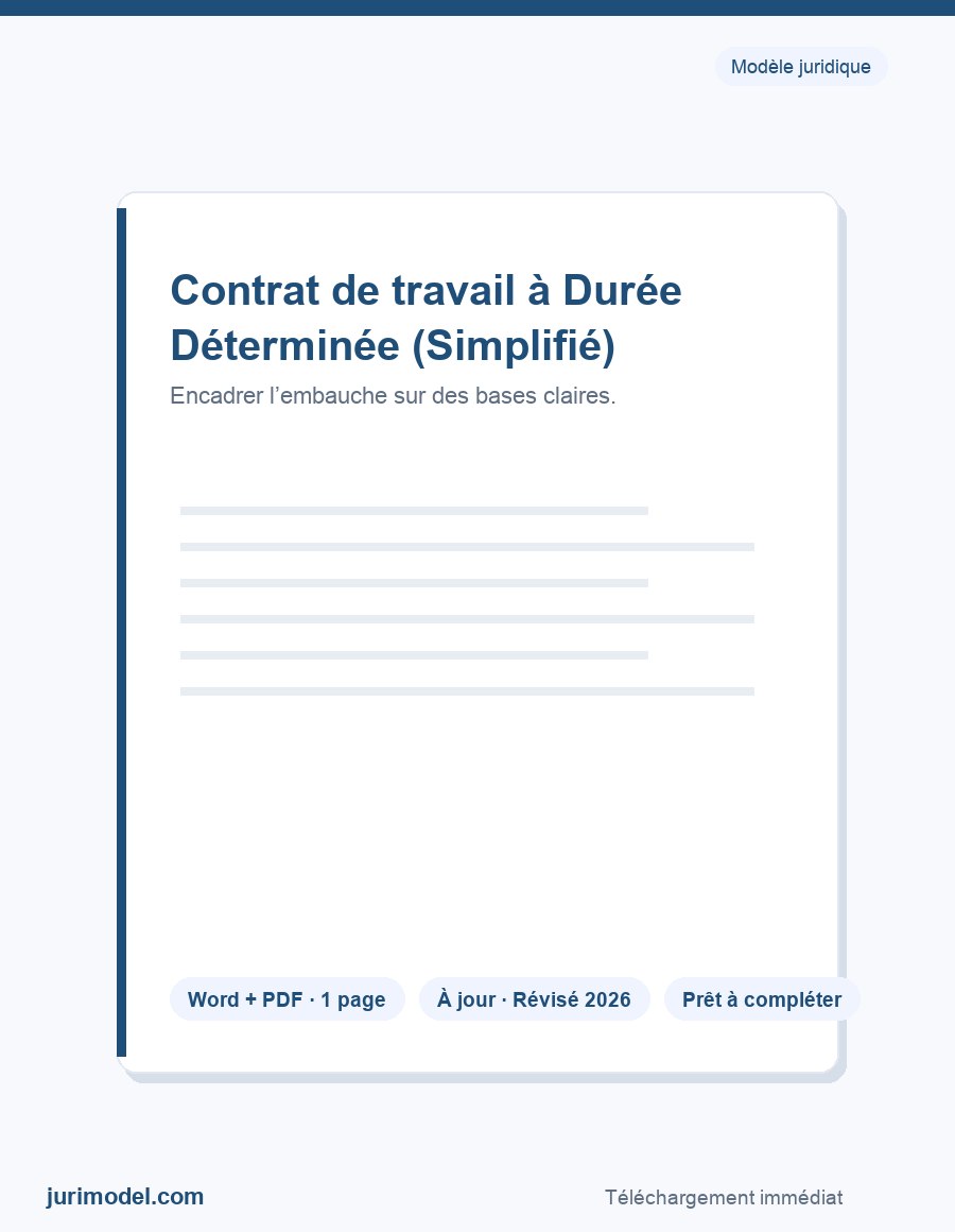 Aperçu du modèle