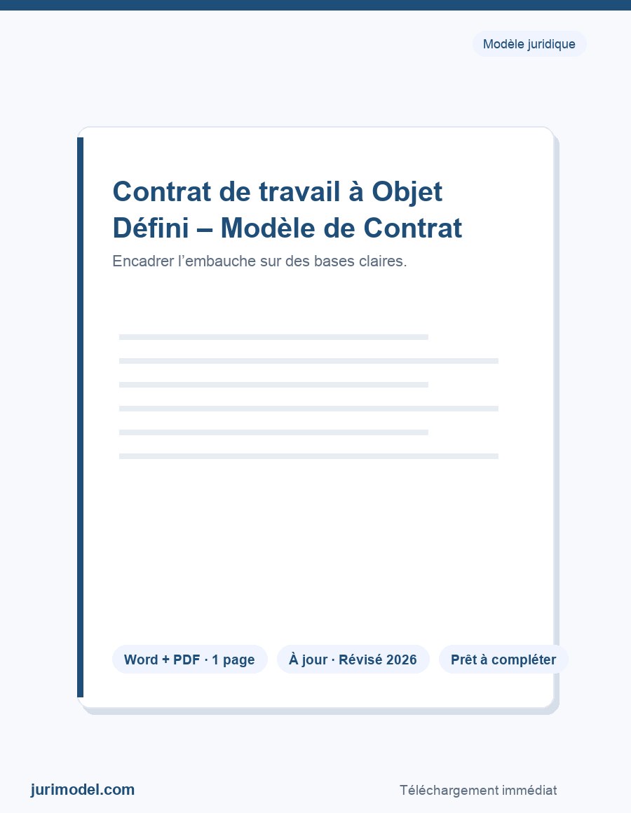 Aperçu du modèle