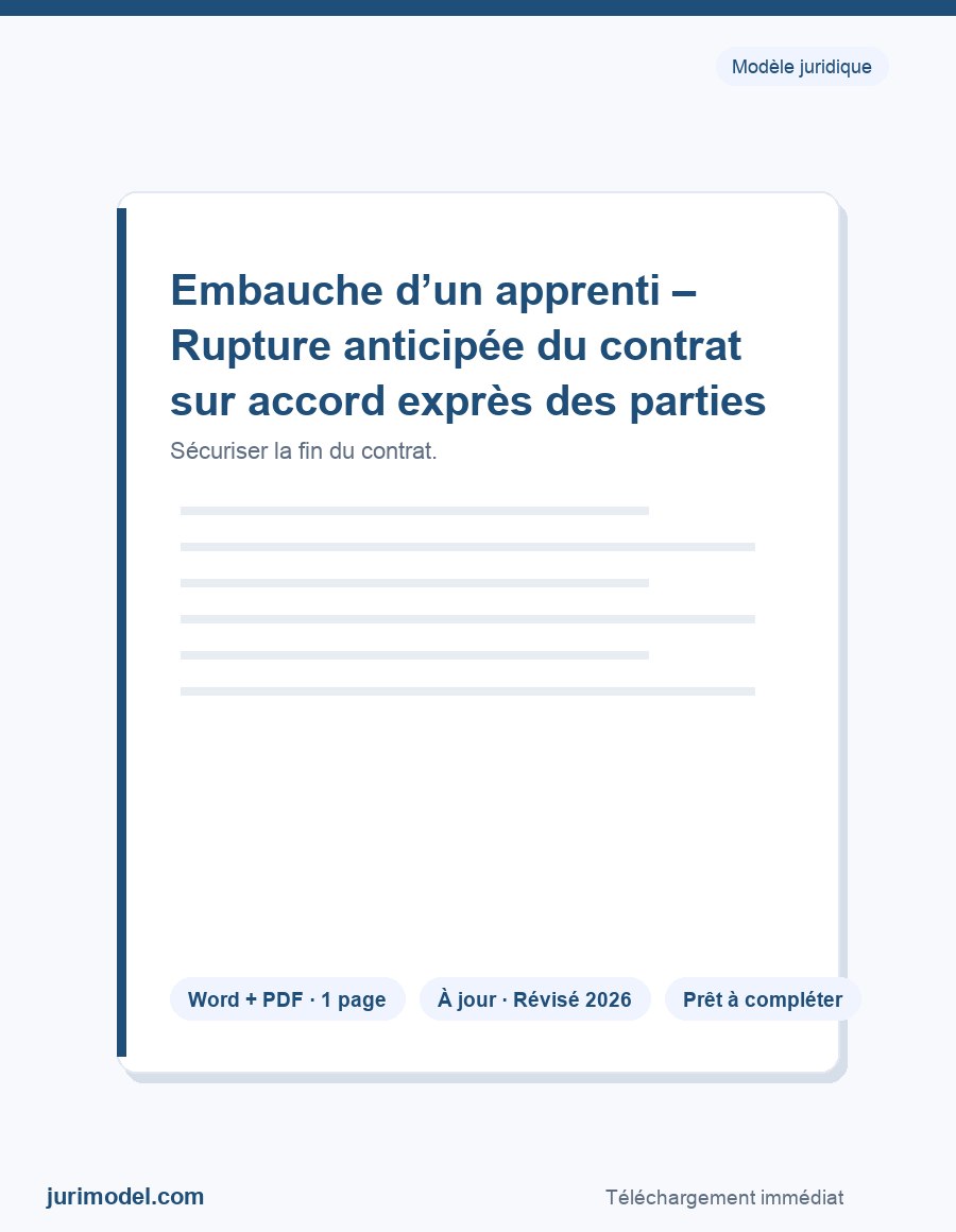 Aperçu du modèle