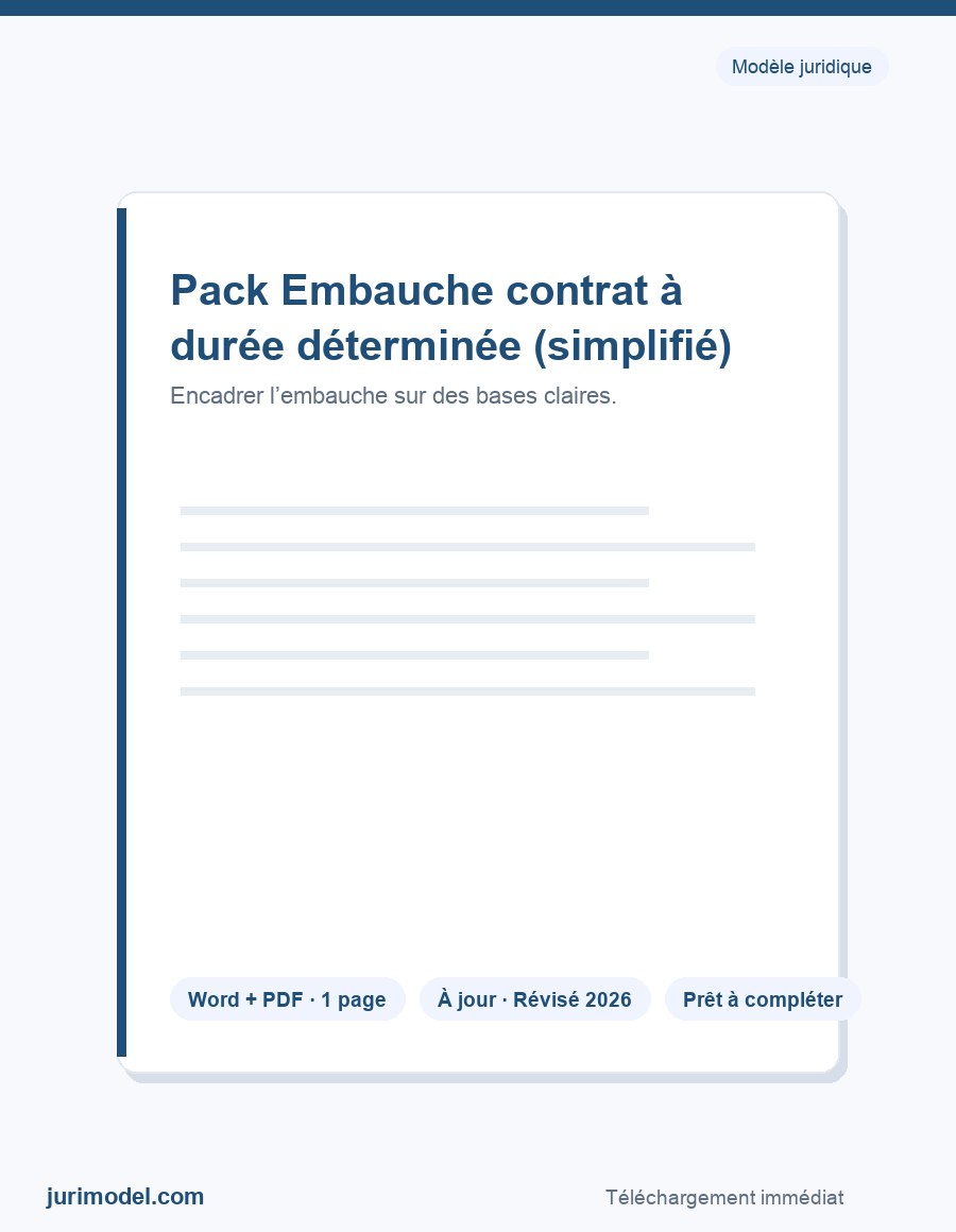 Aperçu du modèle