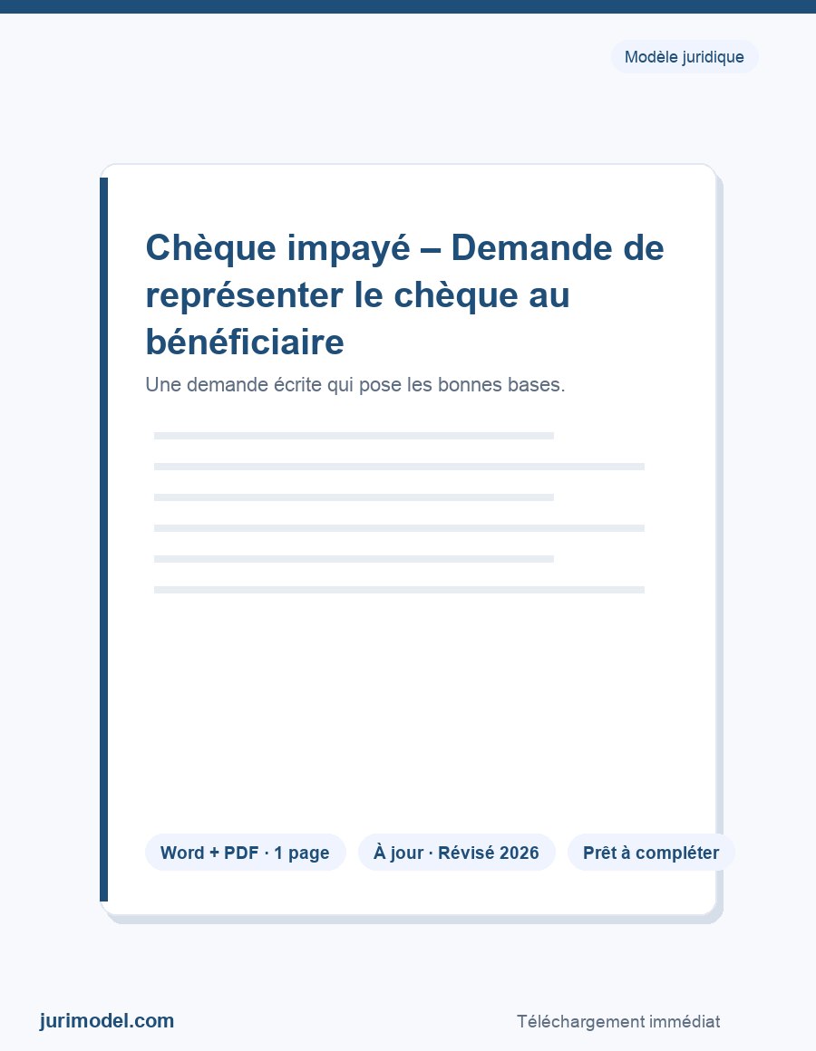 Aperçu du modèle