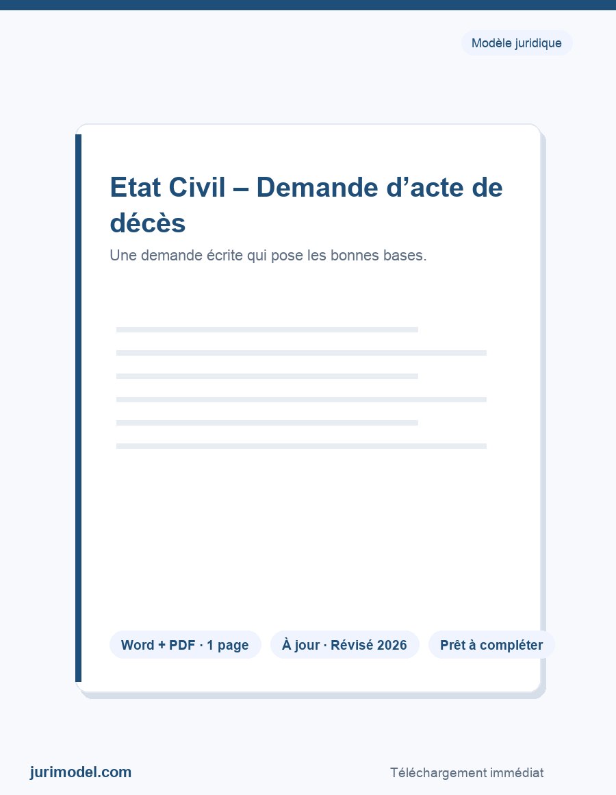 Aperçu du modèle