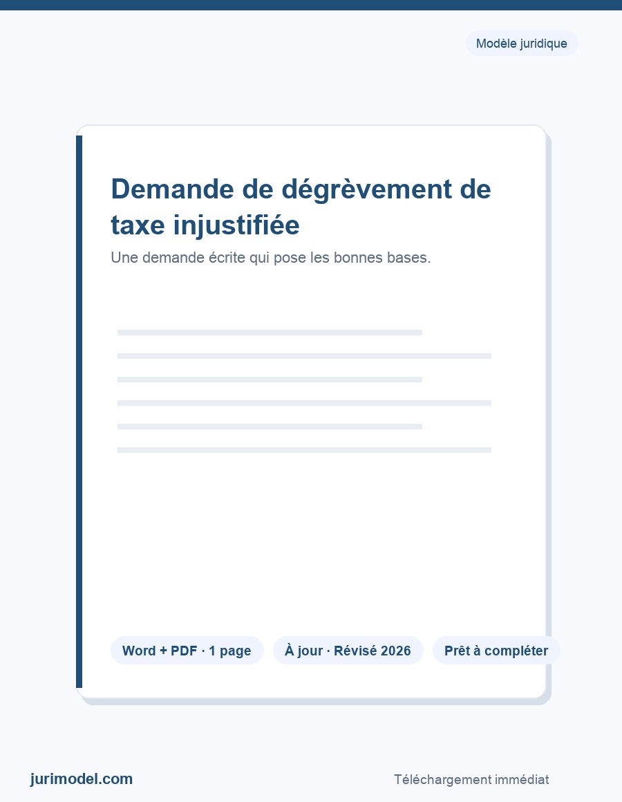 Aperçu du modèle
