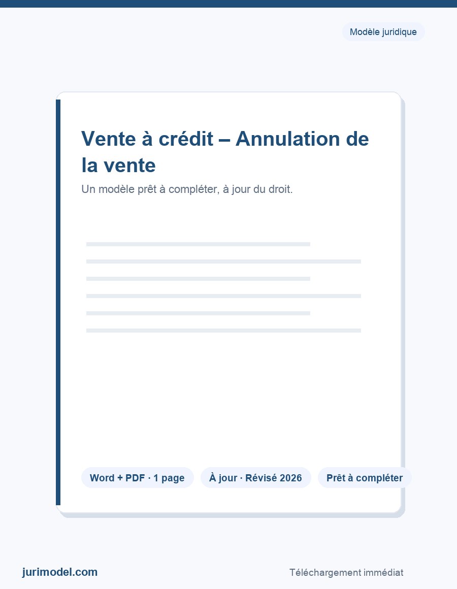 Aperçu du modèle